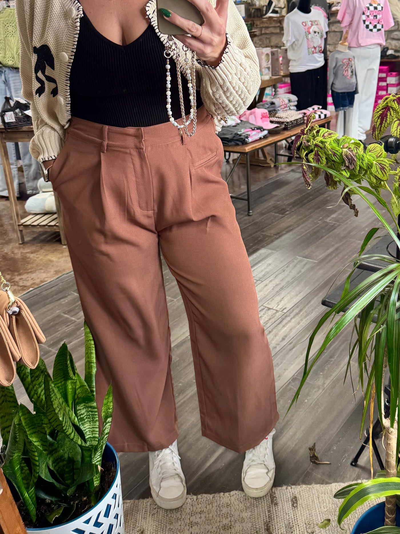 Straight Leg Trouser Pants