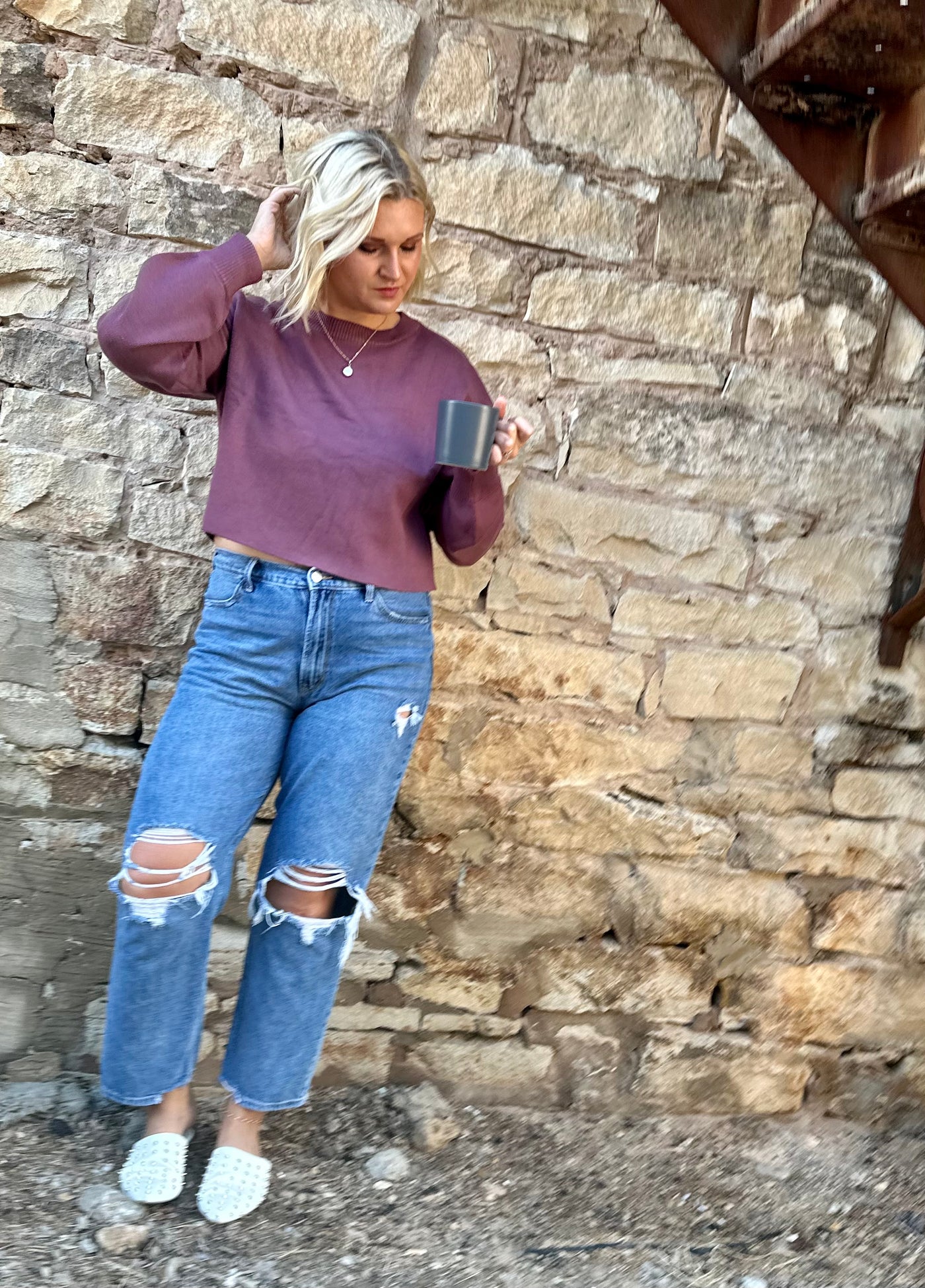 Relaxed Crop Sweater