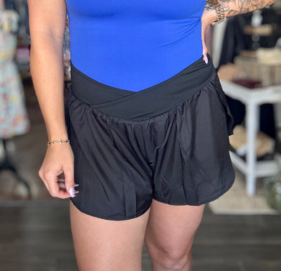 High Waisted Knit Shorts