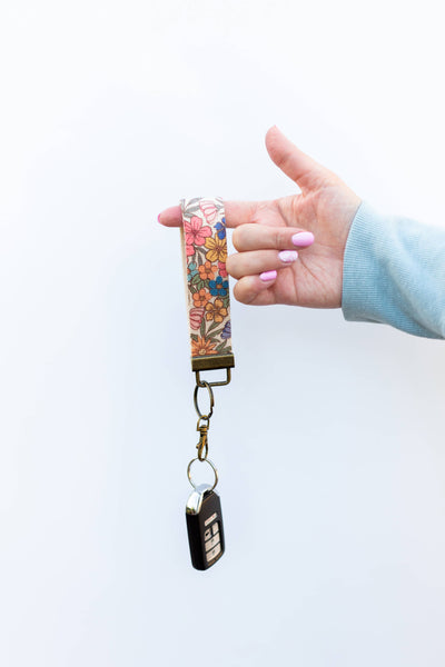 Canvas Wrist Keychain Lanyard, Custom Lanyard, Key Fob Wrist