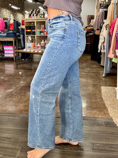 High Rise Wide Leg Baggy Jeans