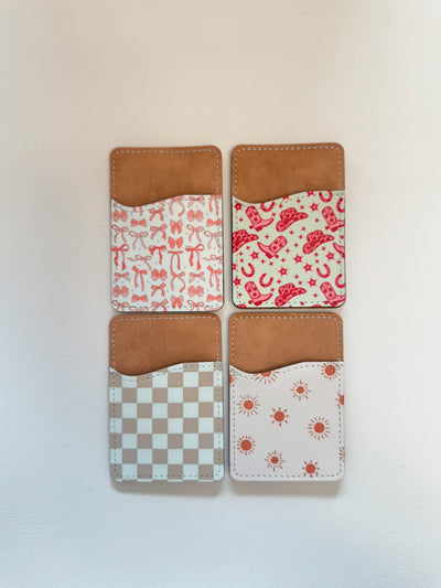 Phone Wallet, Card Holder, Stick on Phone Wallet,