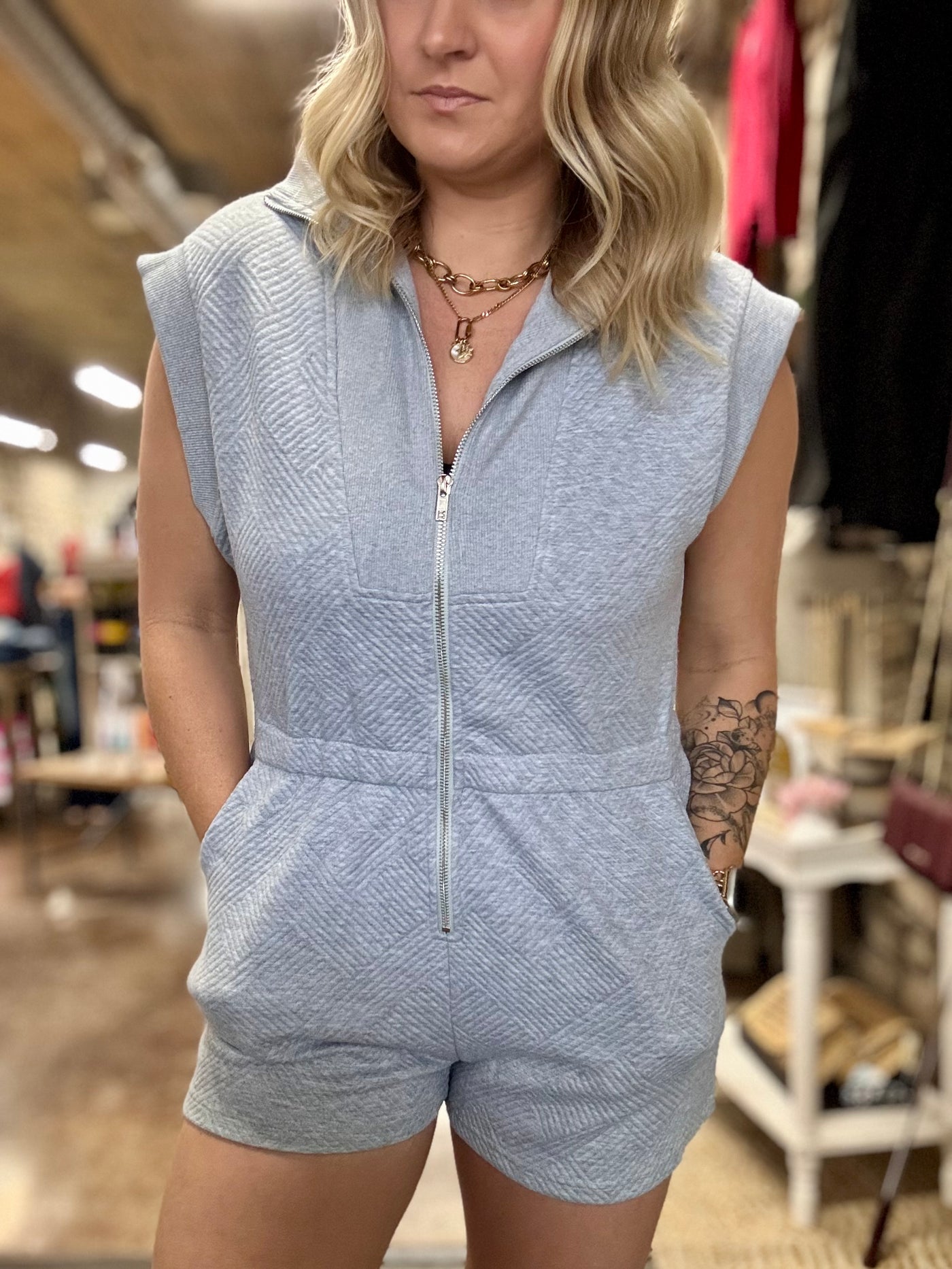 Textured Romper