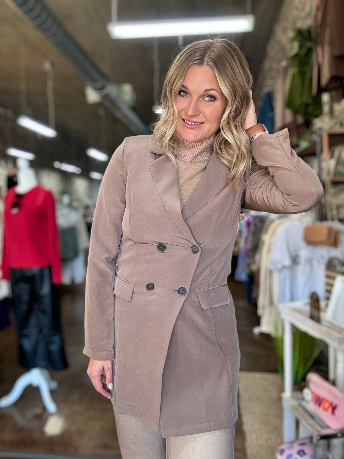 Collared Tunic Blazer