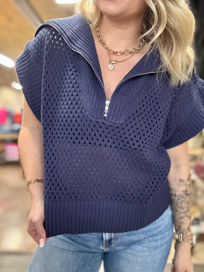 Collared Sweater Top