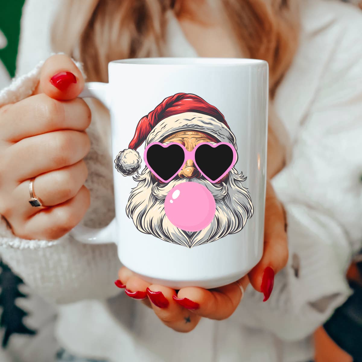 Santa mug, Christmas mug, Christmas decor, Santa, mug