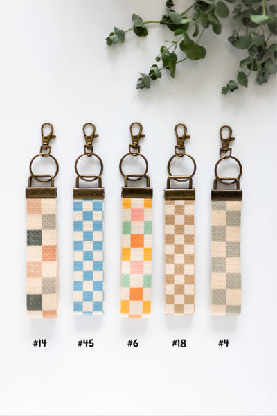 Canvas Wrist Keychain Lanyard, Custom Lanyard, Key Fob Wrist