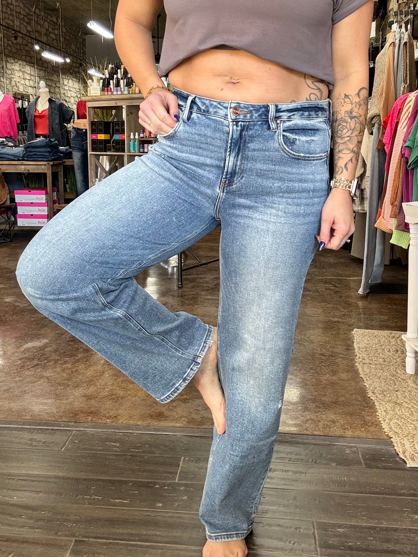 High Rise Wide Leg Baggy Jeans