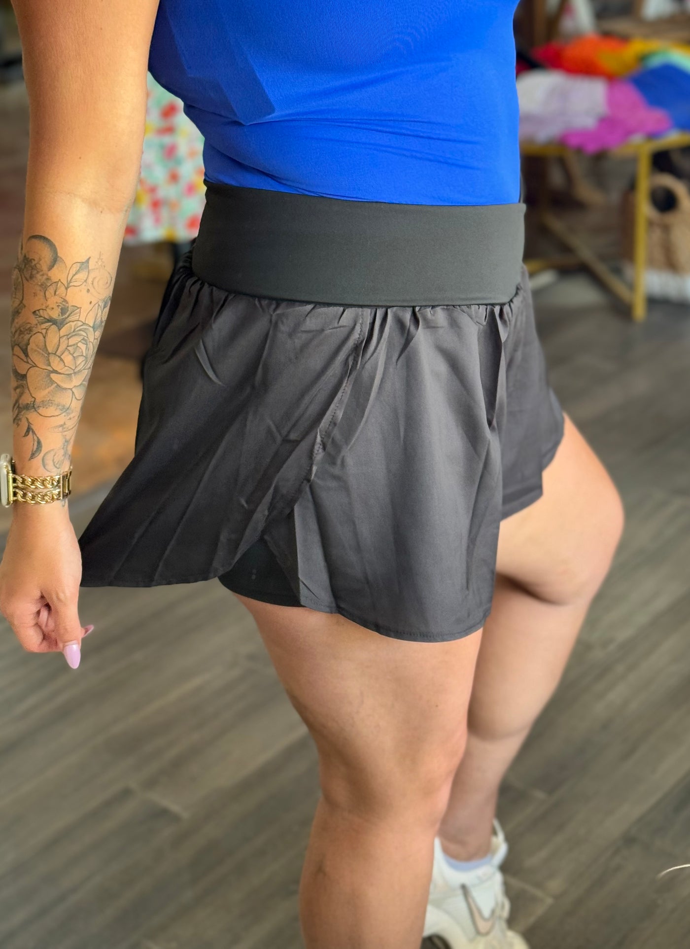 High Waisted Knit Shorts