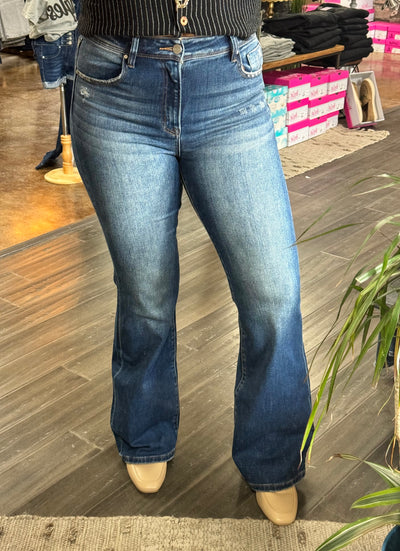 Denim High Rise-Bootcut Jeans