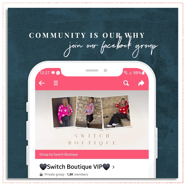 Community is our why! Join our Facebook Group 