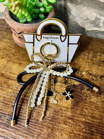 Layered Bows Bag Charm
