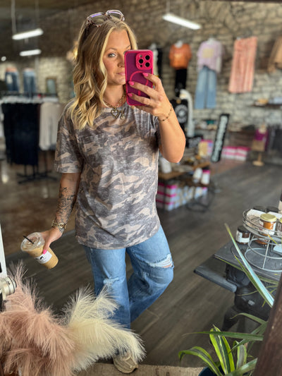 Camo Slouchy Tee