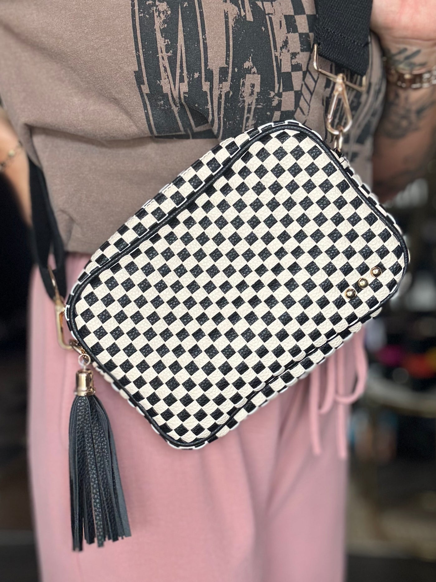 Woven Willow Camera Crossbody
