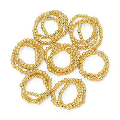 Gold Stretchy Stackable Rings