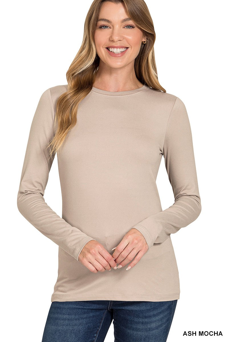 Microfiber Long Sleeve Top