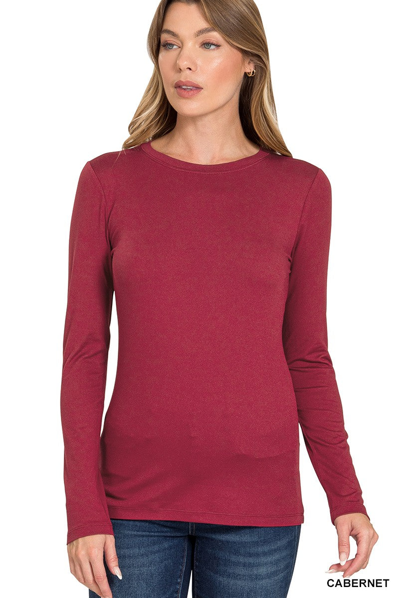 Microfiber Long Sleeve Top