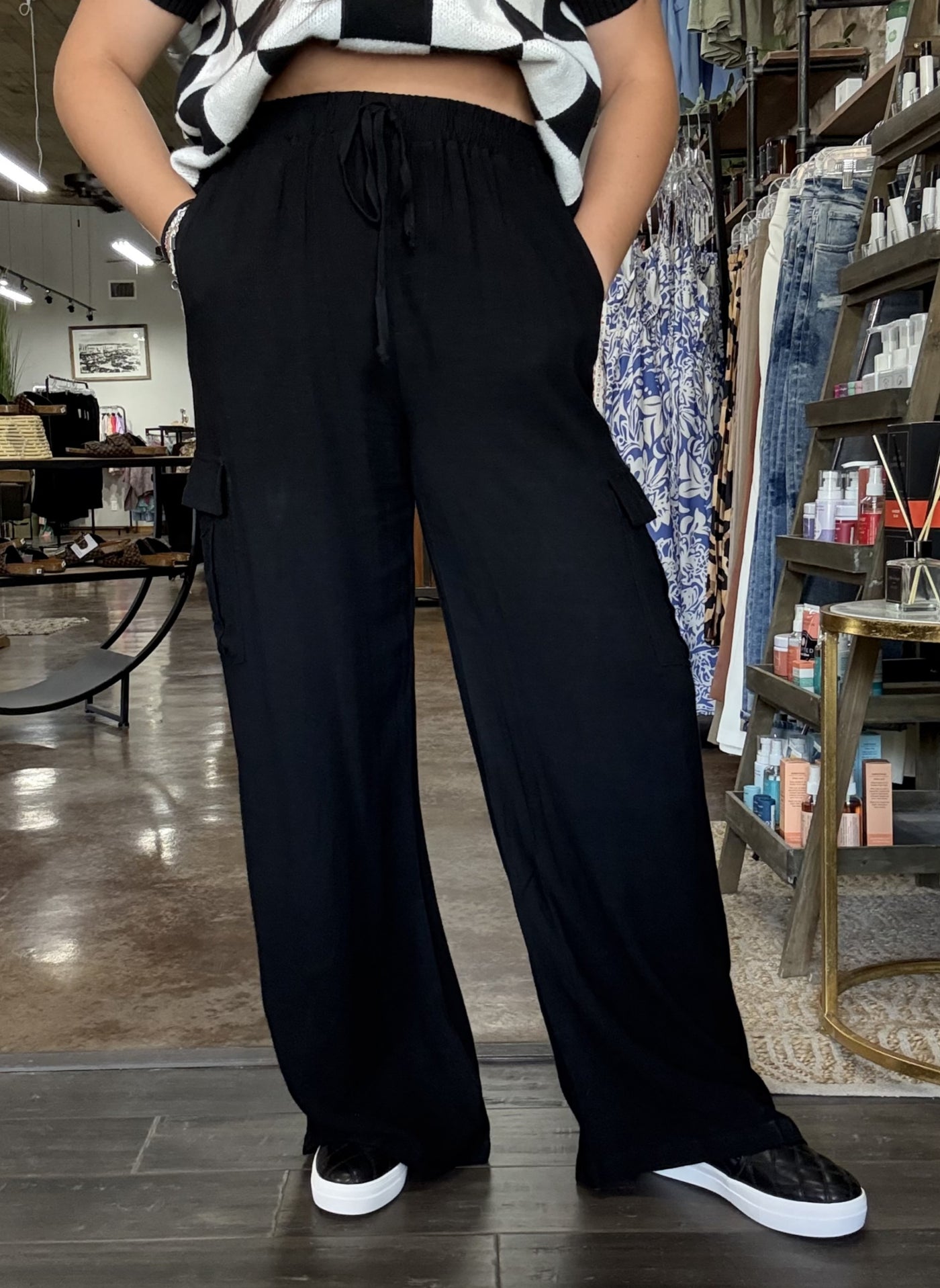 Linen Cargo Pants