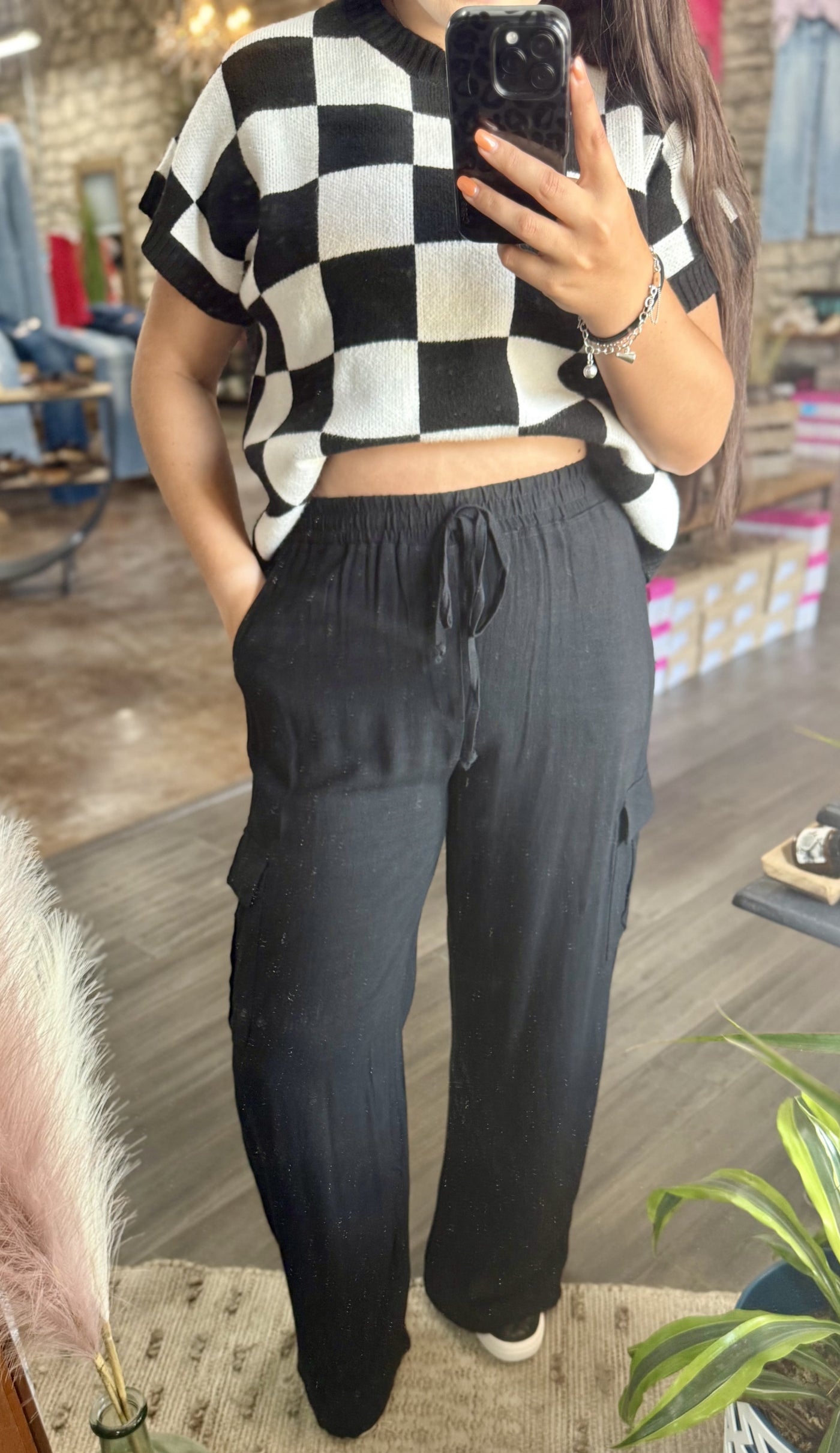 Linen Cargo Pants