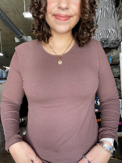 Ribbed Long Sleeve Top