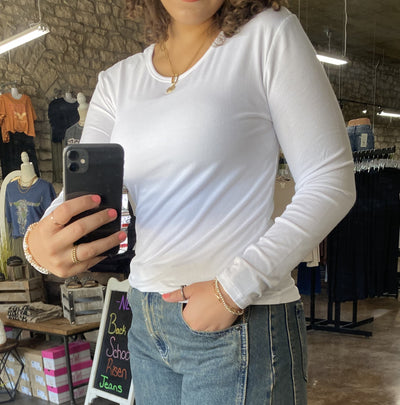 Ribbed Long Sleeve Top