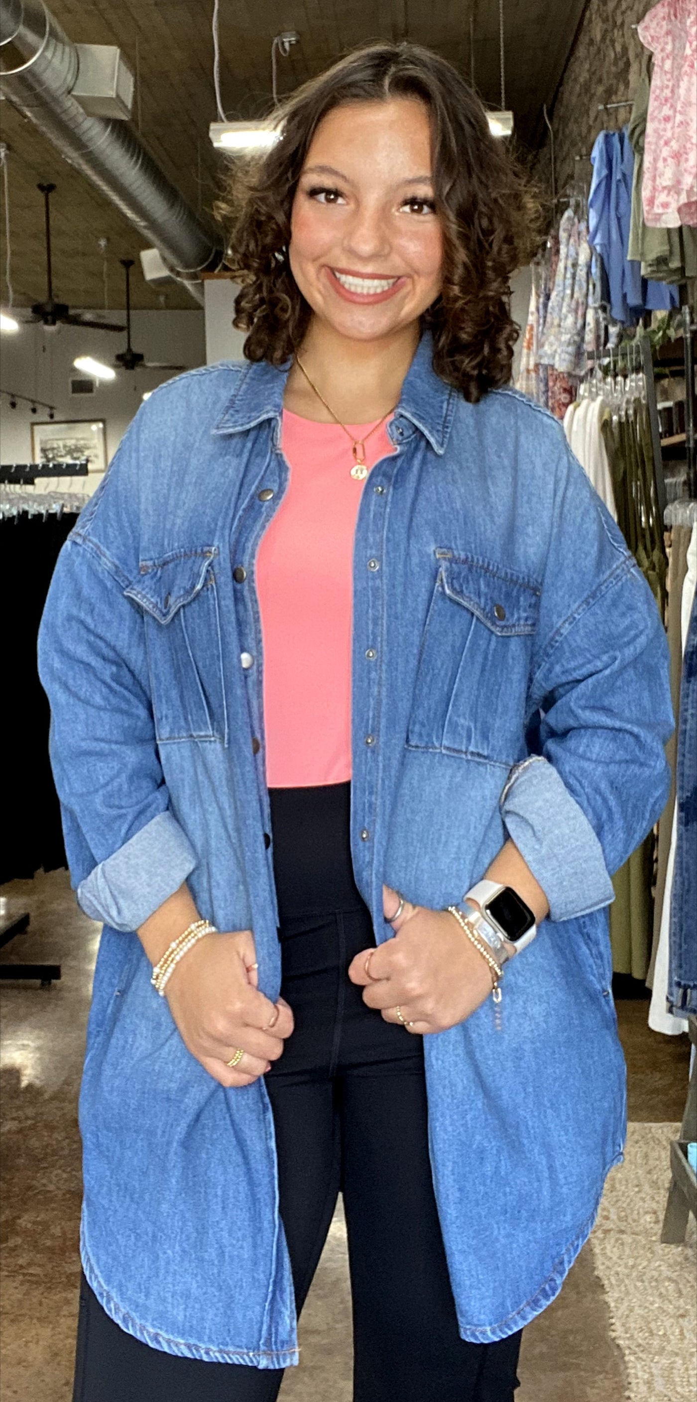 Denim Shirt Dress