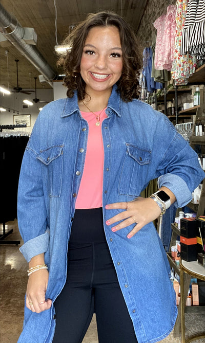 Denim Shirt Dress