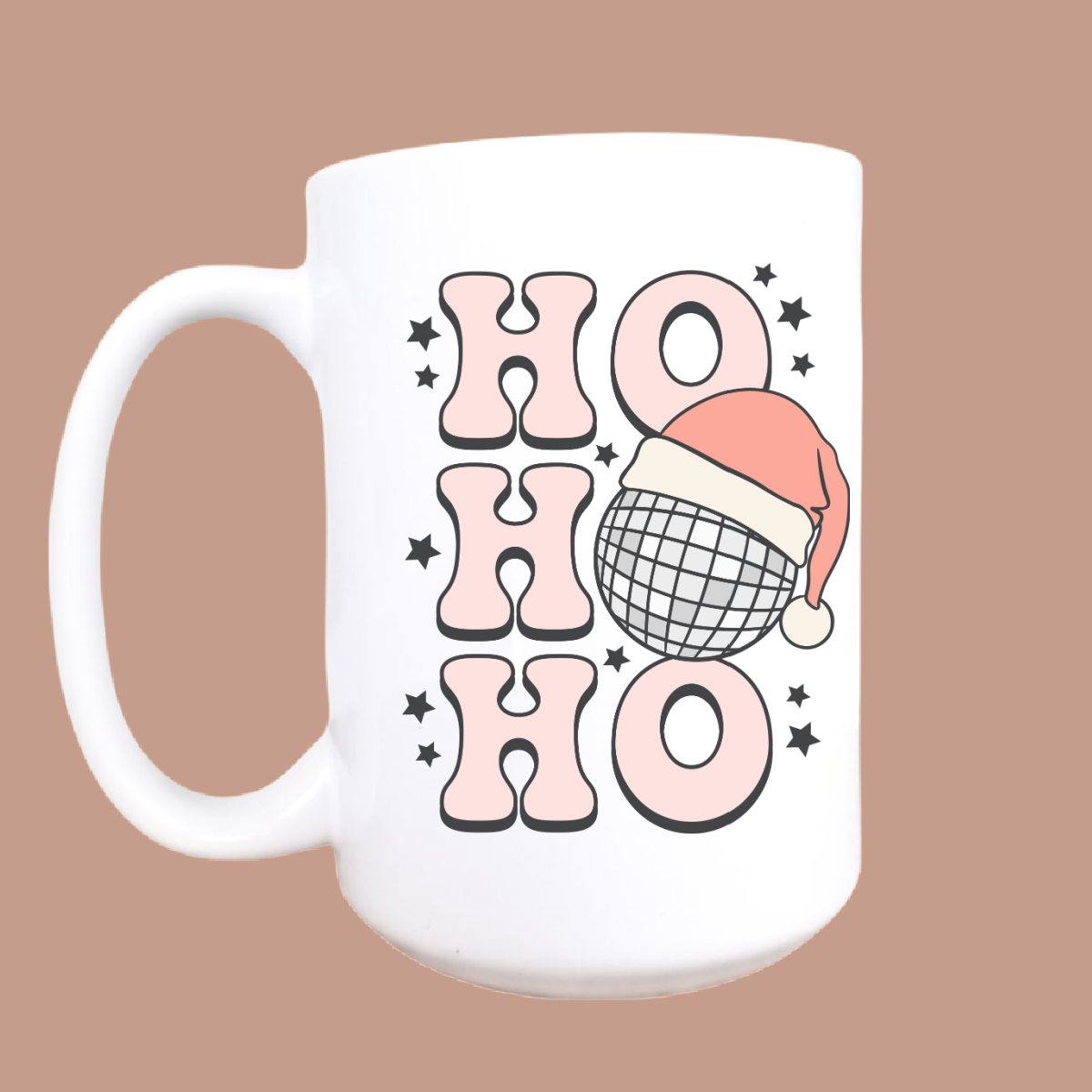 Ho ho ho ceramic coffee mug, Christmas mug, Christmas