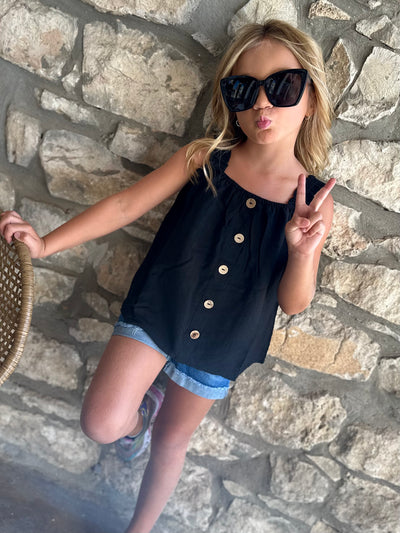 Ruffle Strap Tank for Kids