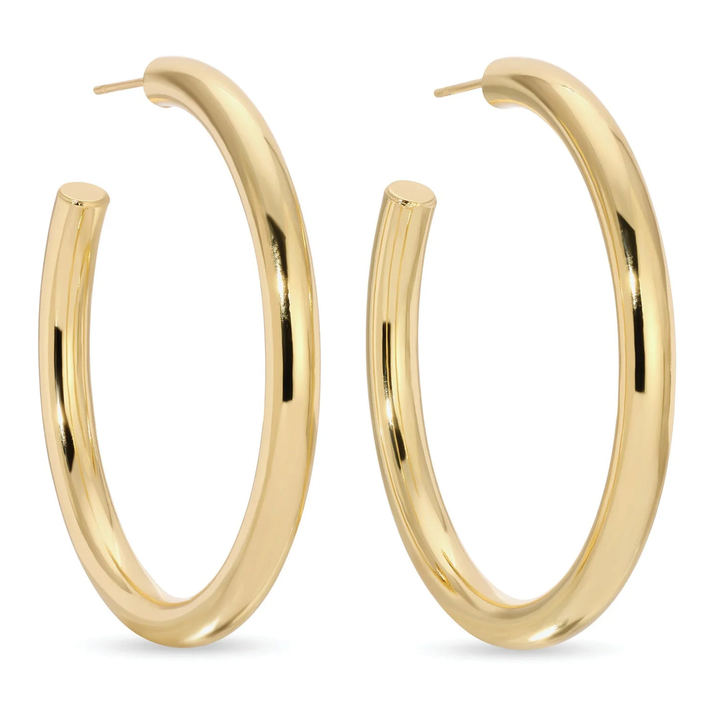 Large Thick Hoops-Gold