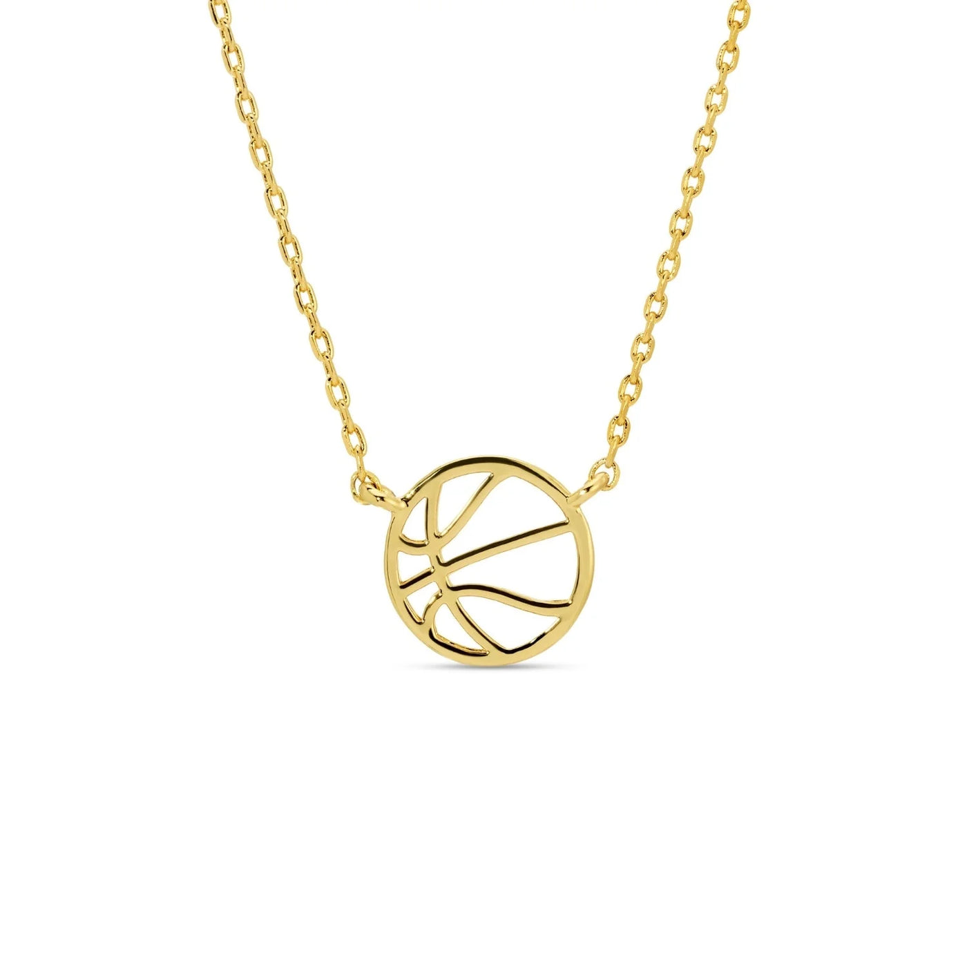 Basketball Necklace-Gold