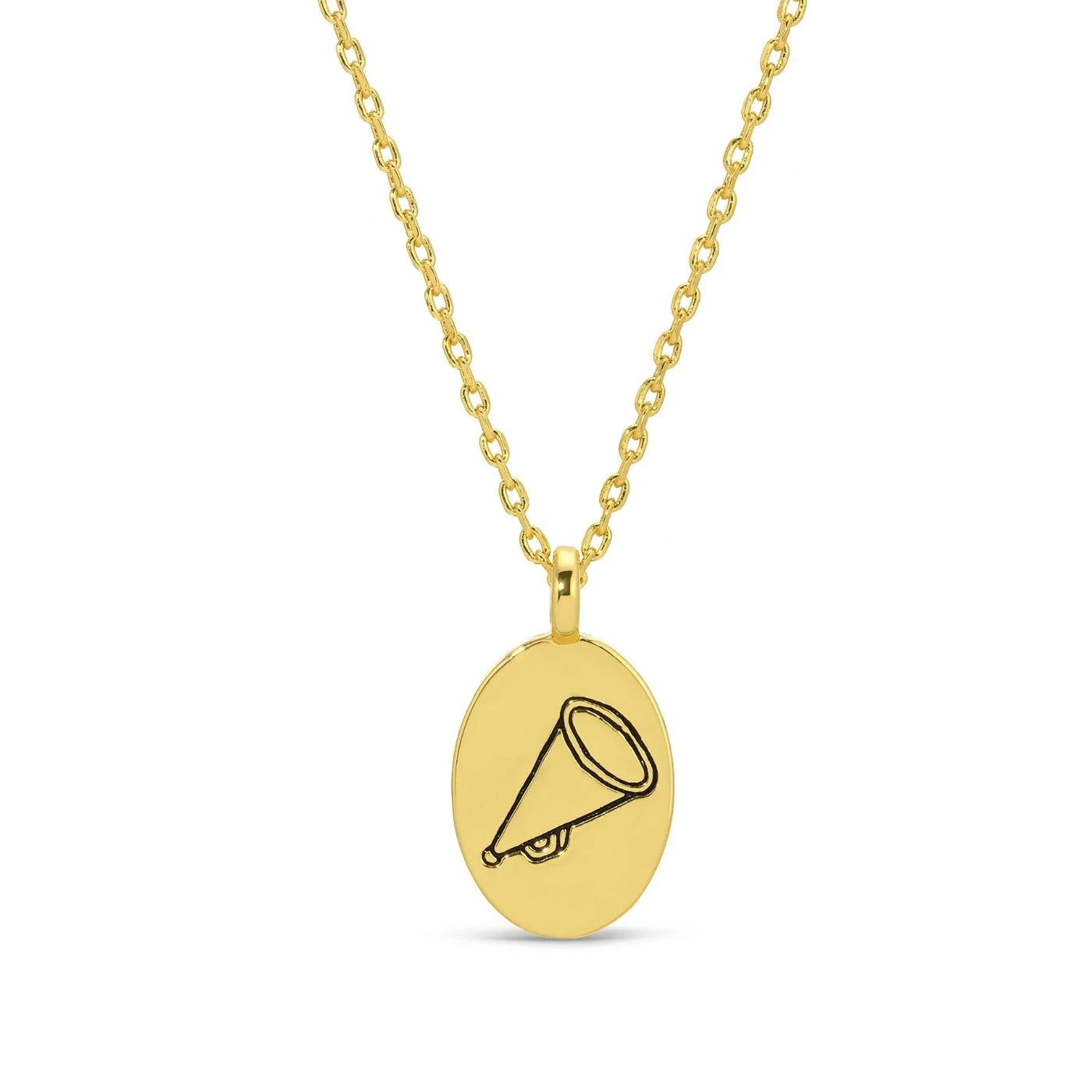 Etched Mega Phone Necklace