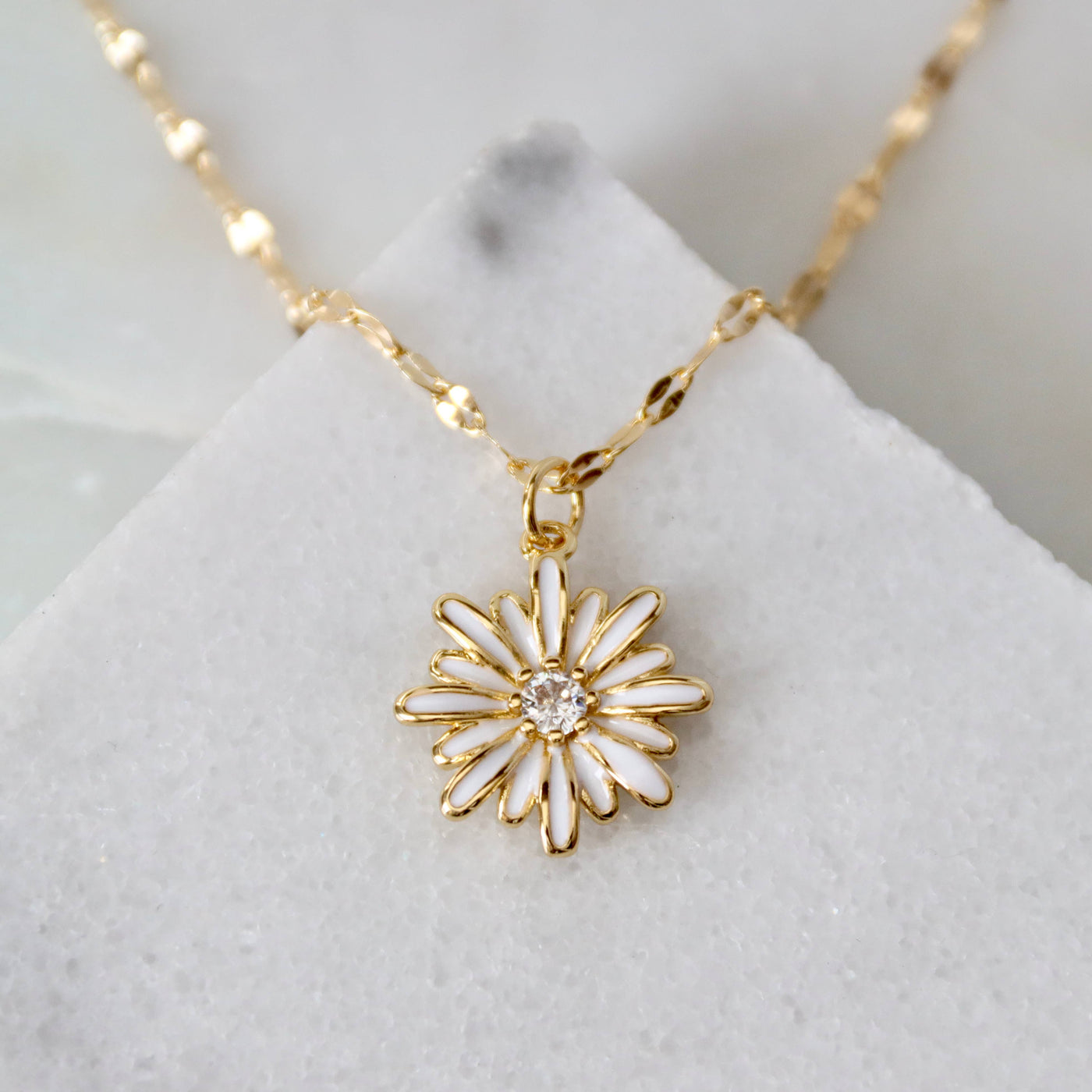 CZ Flower Necklace
