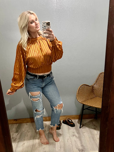 Elegant Copper Blouse